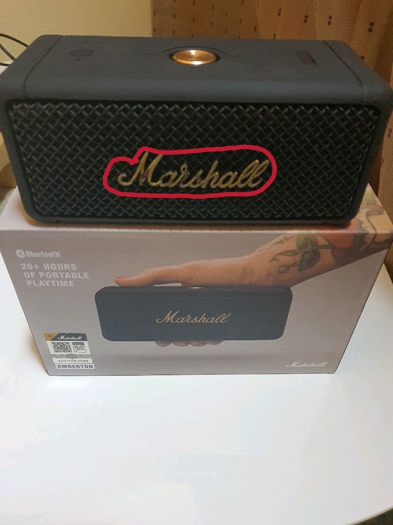 Marshall Emberton スピーカー ブラック&ブラス