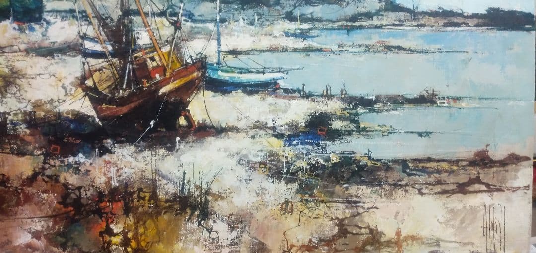 F12号直筆油絵ですサインはありますが読めないです