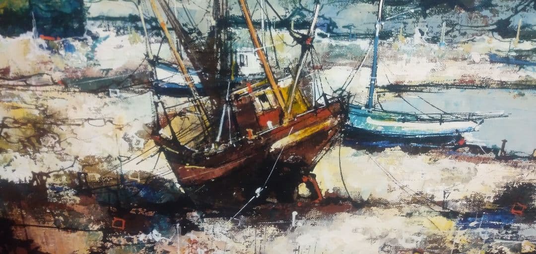 F12号直筆油絵ですサインはありますが読めないです