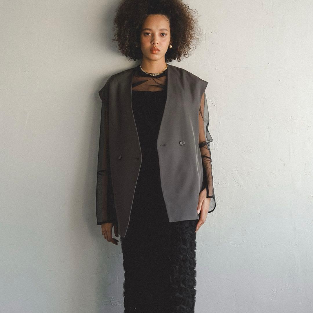 Rose race pencil dress ドレスワンピースet.UNiVER