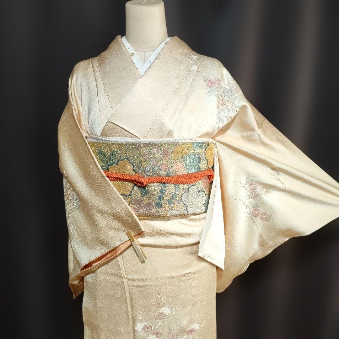 訪問着フルセット 刺繍 しつけ糸付き