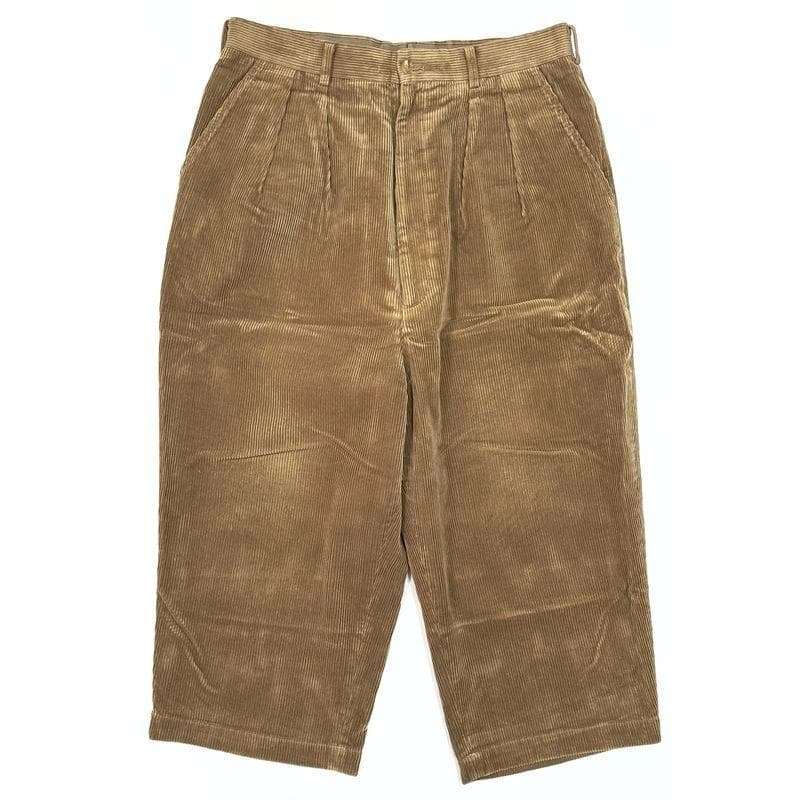 18AW コムデギャルソンオム 2タックワイドテーパードコーデュロイパンツ L