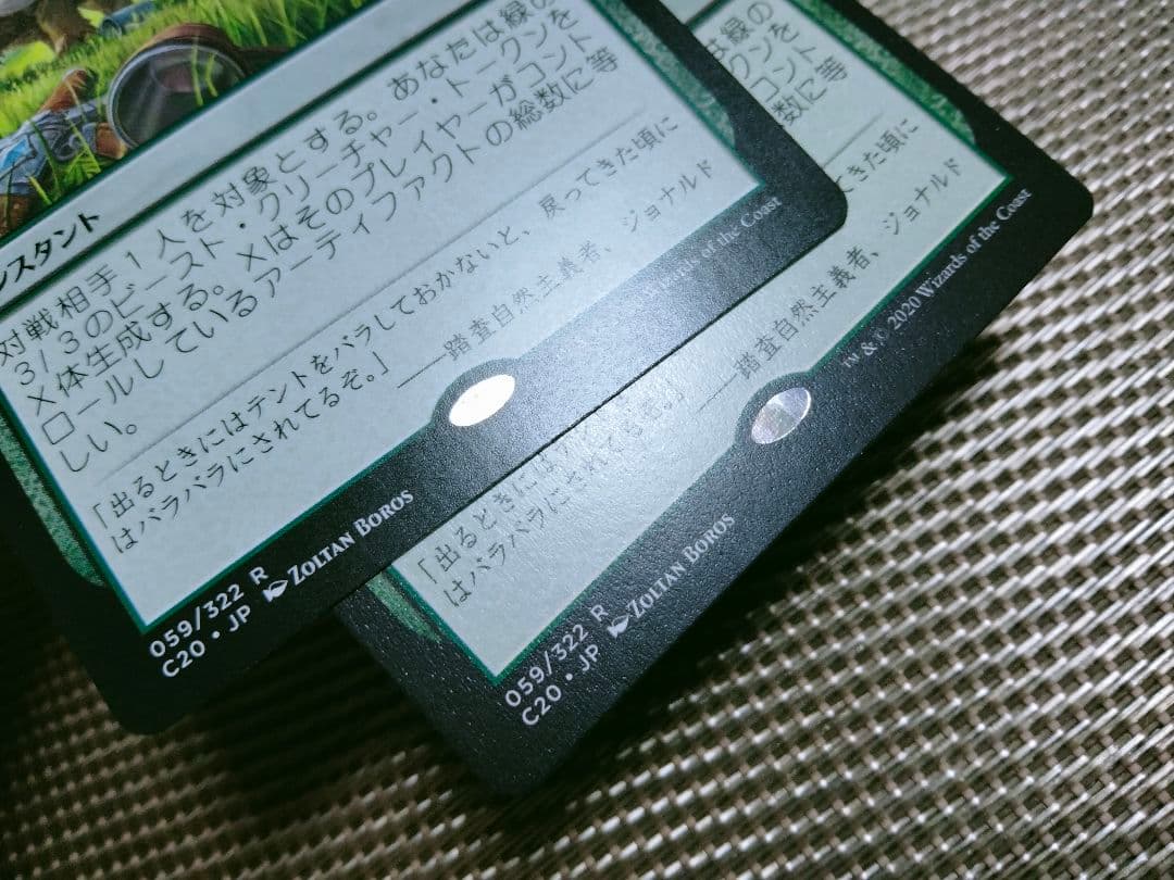 【ご確認用】統率者2020 好奇心の強い群れ 日本語 1枚　MTG
