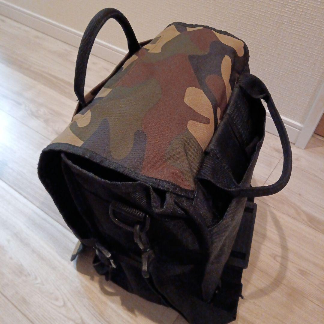 【美品】テクニクス　レコードリュック/バッグDJ 中古 technics 迷彩柄