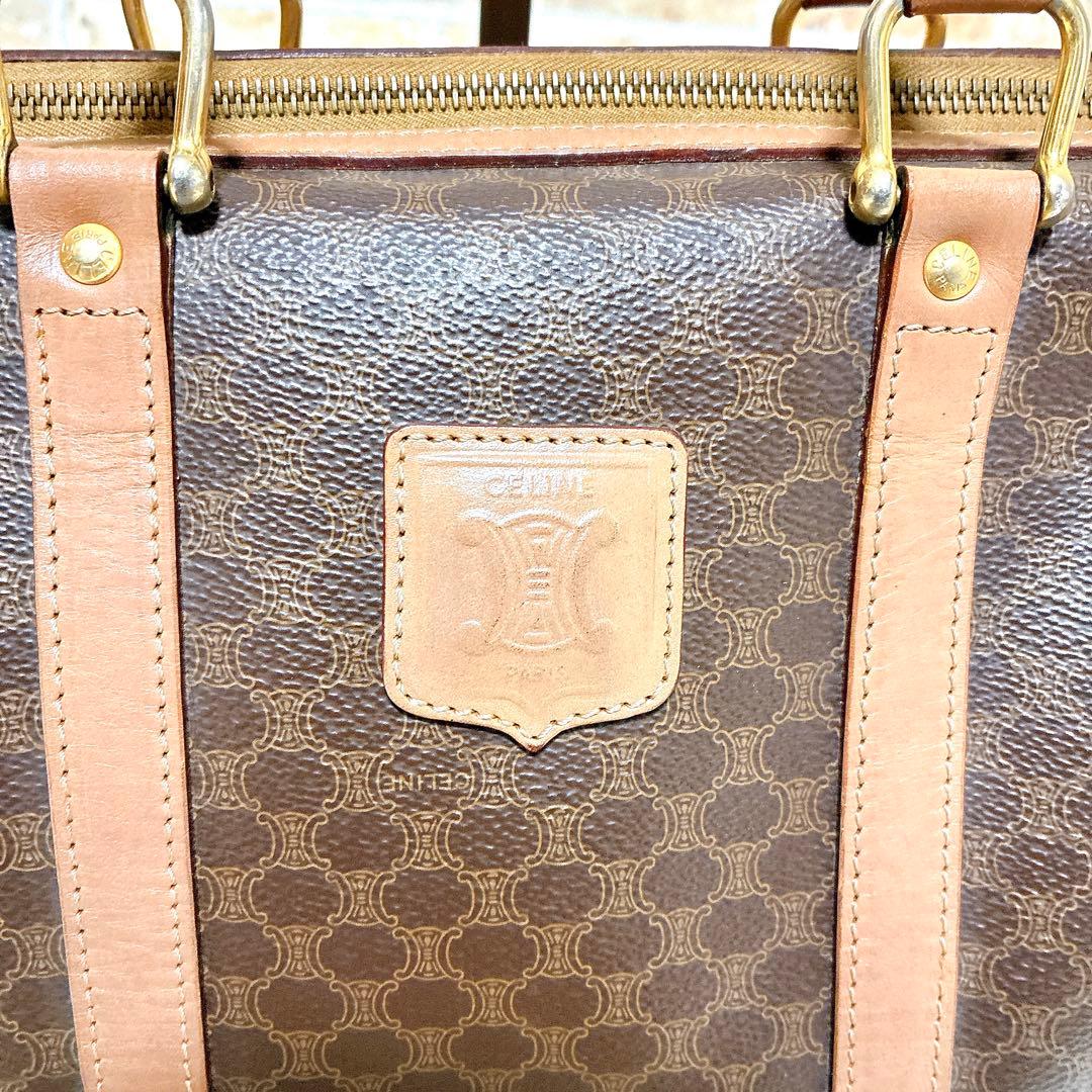 CELINE ハンドバッグ マカダム ボストン ヴィンテージ セリーヌ