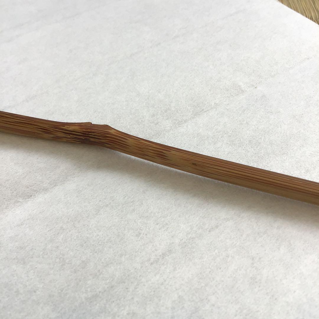 茶道具￼宝暦年代古竹茶杓　銘:花衣　宗春作　妙喜士延書付　竹箱共箱紙箱S62CS