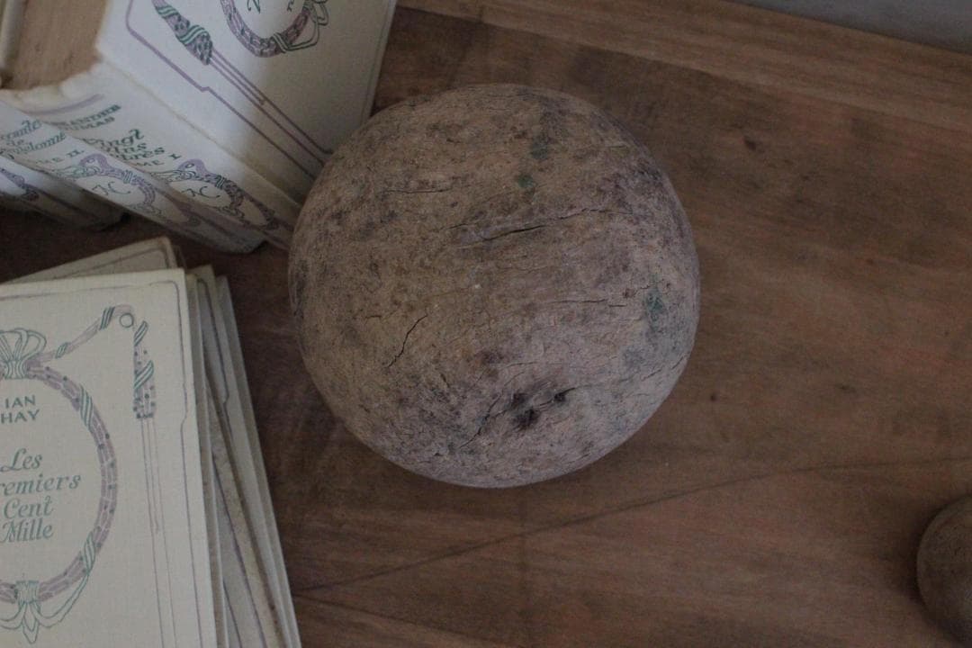 古い木球/フランスアンティーク