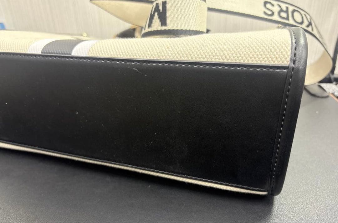 MICHAEL KORS トートバッグ ホワイト/ブラック 2WAY