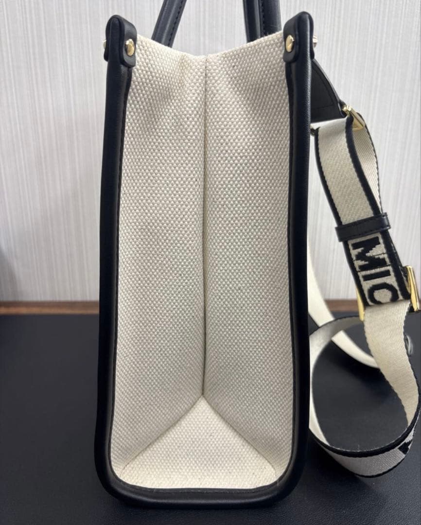 MICHAEL KORS トートバッグ ホワイト/ブラック 2WAY