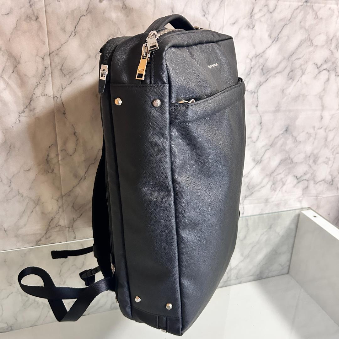 タケオキクチ 3way ビジネスバッグ リュック コーティング コーデュラ