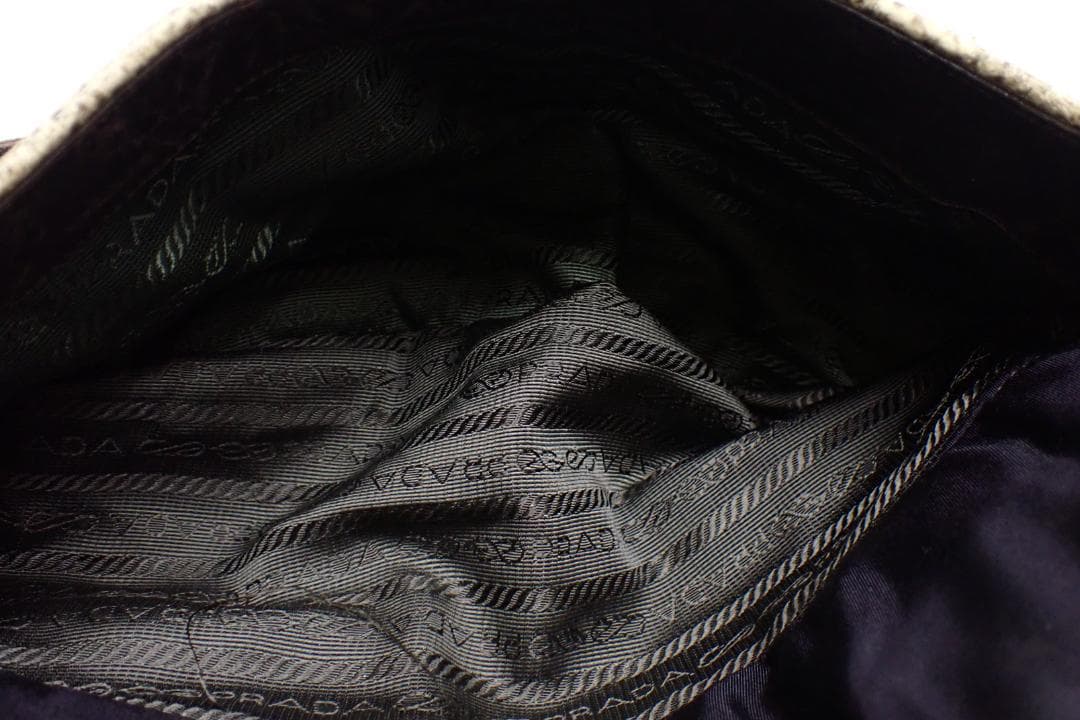 PRADA プラダ ナイロン×パイソン柄 ワンショルダーバッグ G8-B