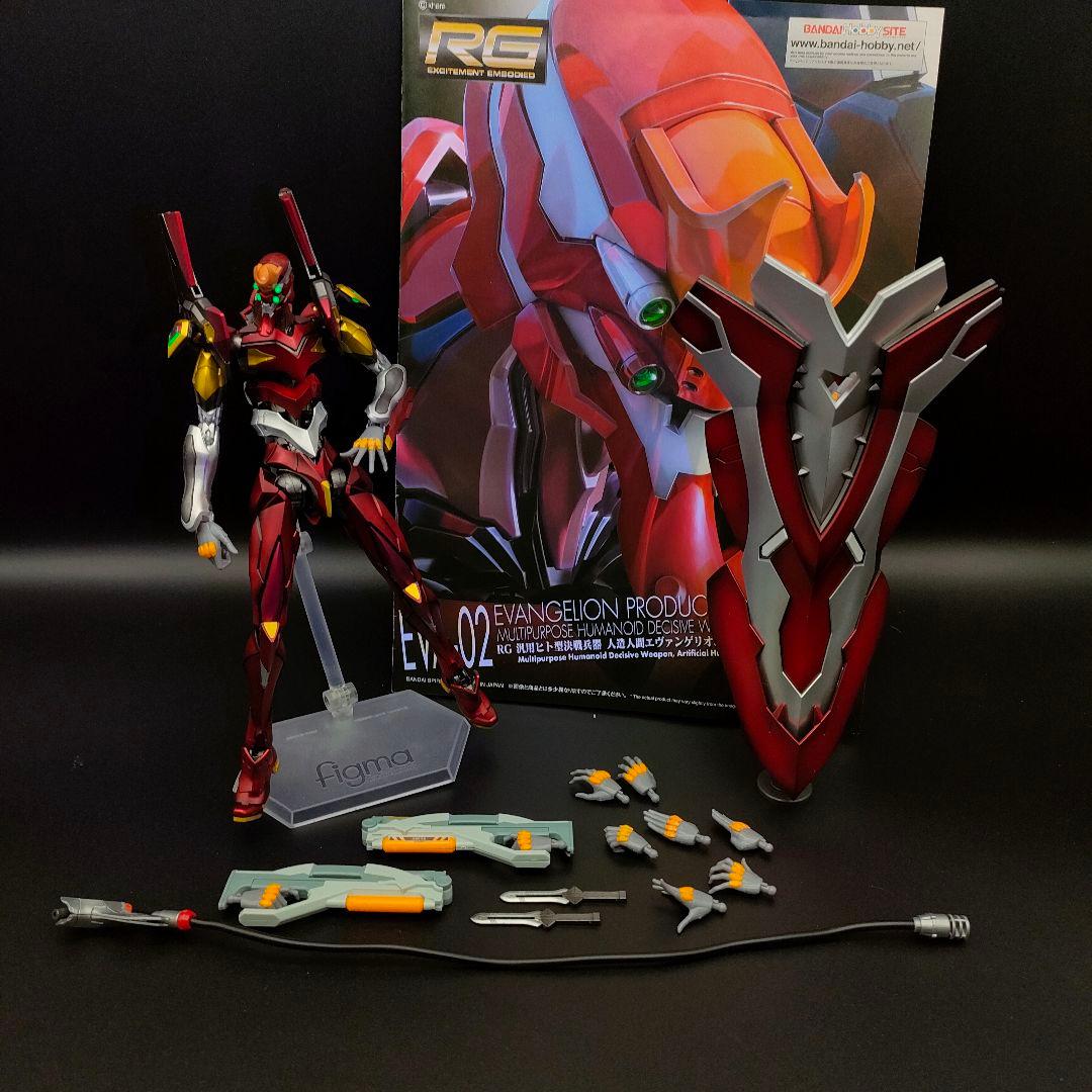 エヴァンゲリオン　弐号機 RG　ESVシールド装備　アスカ　【全塗装完成】