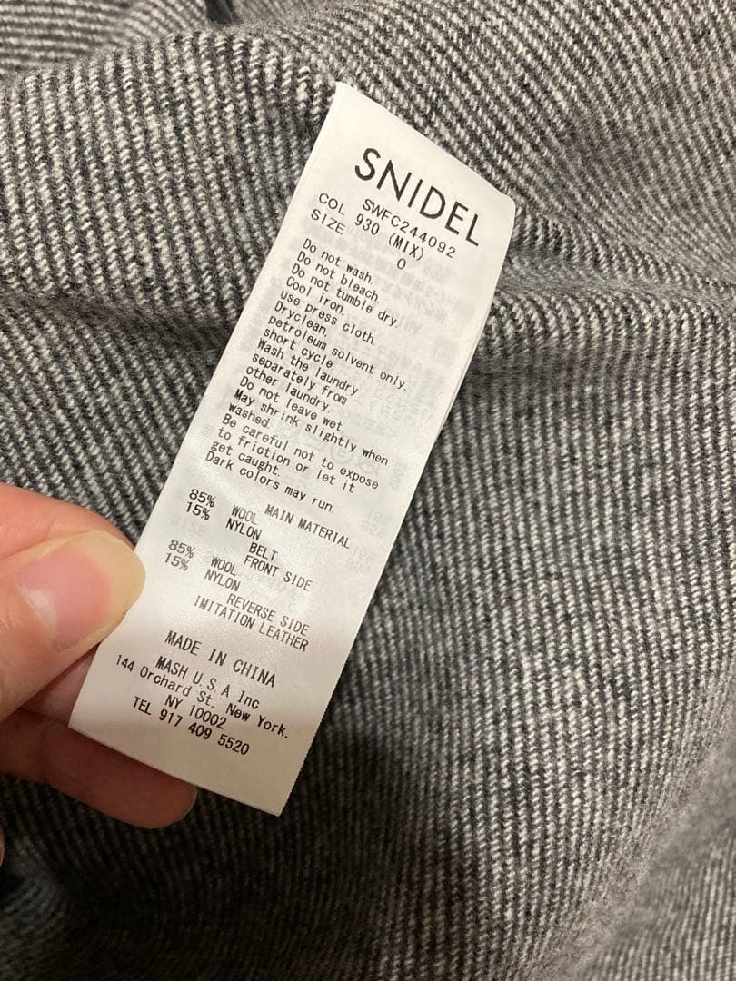 24AW スナイデル　リバーフレアコート