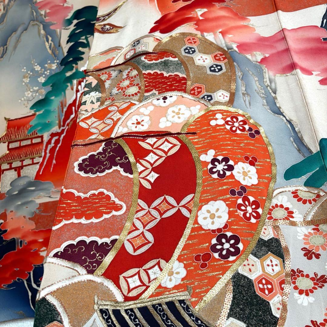 アンティーク 振袖 成人式 婚礼 花嫁衣装 大正ロマン 鶴