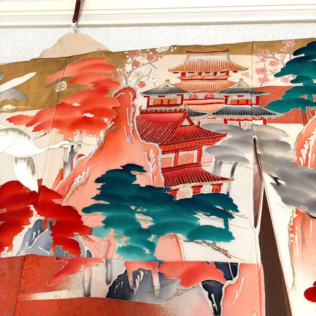 アンティーク 振袖 成人式 婚礼 花嫁衣装 大正ロマン 鶴