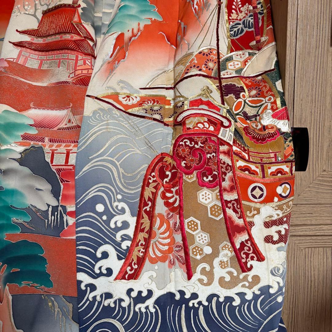 アンティーク 振袖 成人式 婚礼 花嫁衣装 大正ロマン 鶴