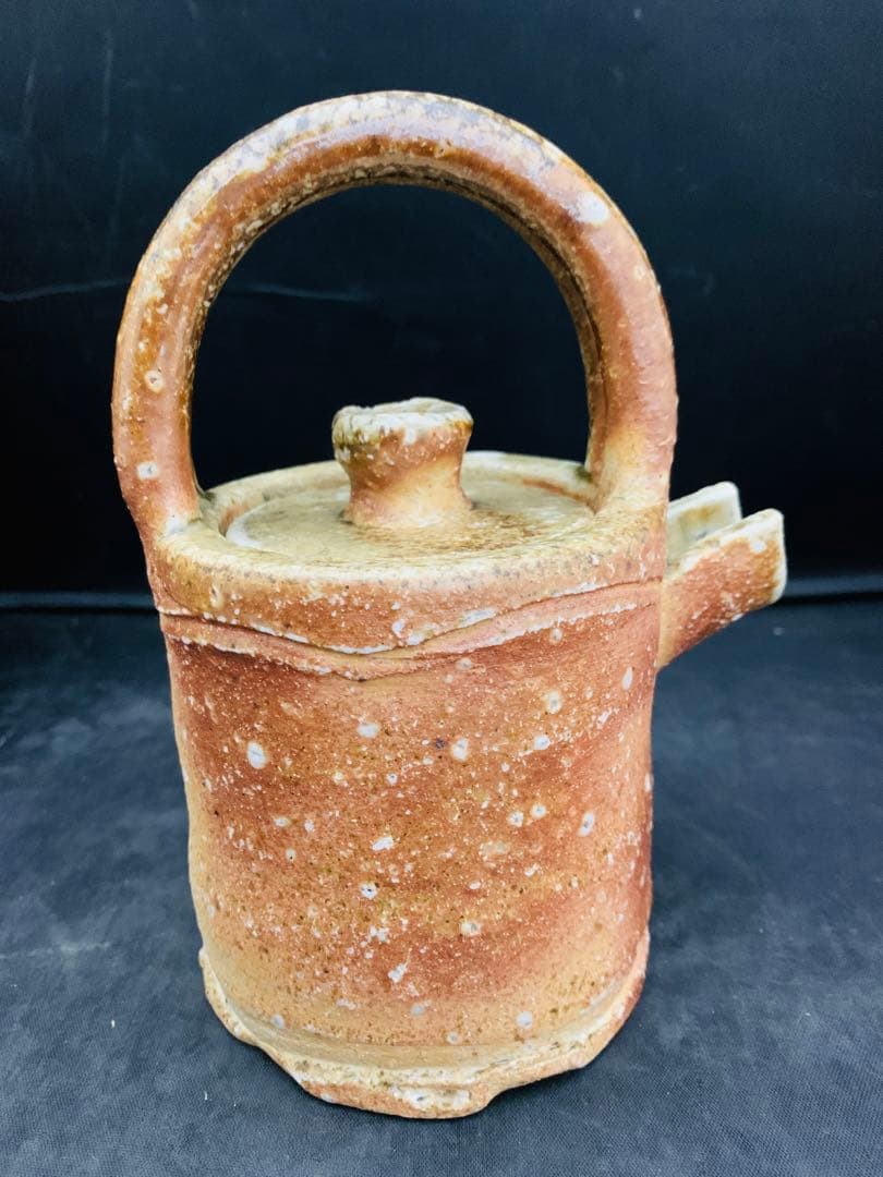 高橋春斎作　信楽焼　酒器　栞共箱付き