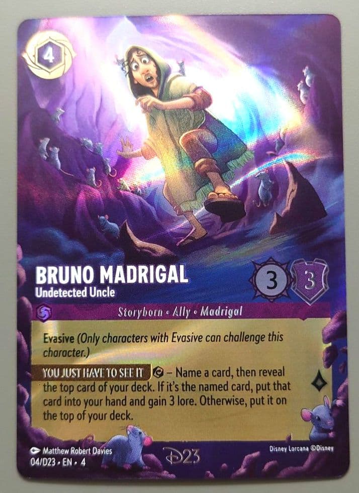 ディズニー ロルカナ D23限定プロモ ブルーノ・マドリガル 英語