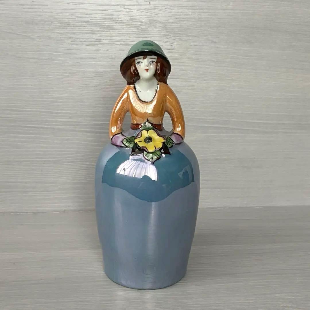 ラスター彩　パウダーシェーカー　置物　インテリア　年代物　骨董　ヴィンテージ