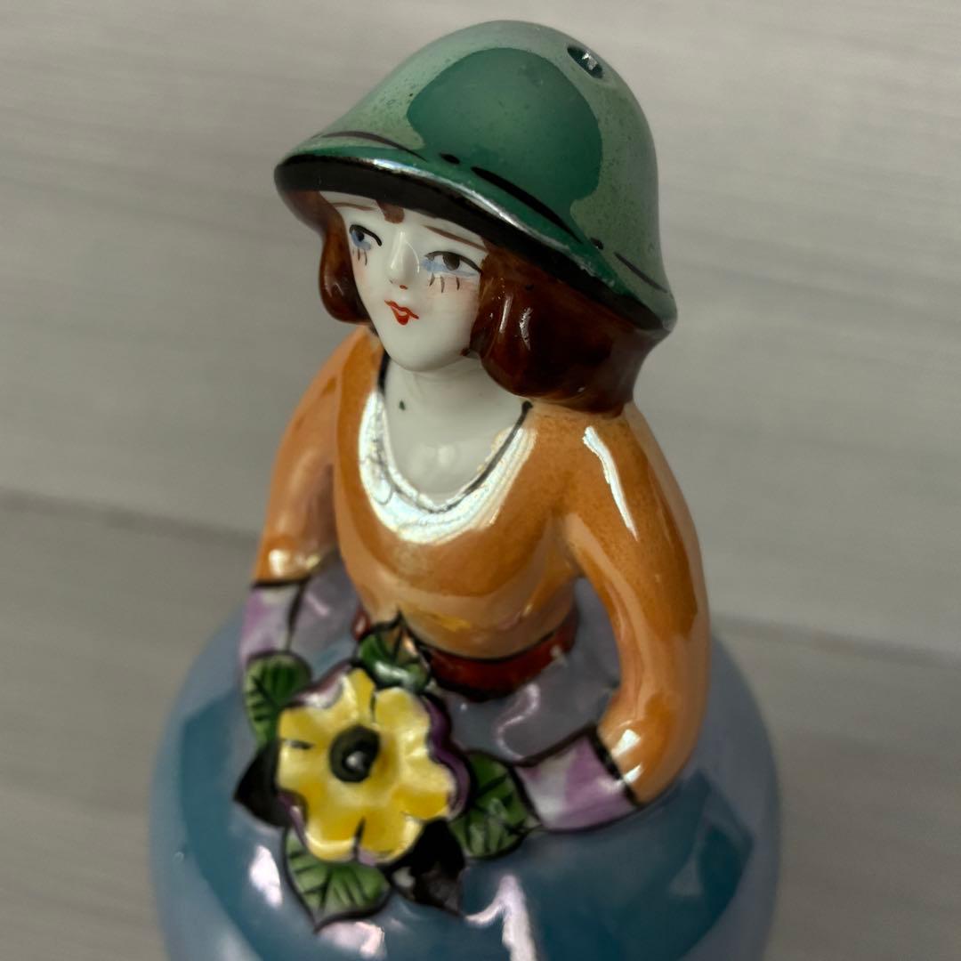 ラスター彩　パウダーシェーカー　置物　インテリア　年代物　骨董　ヴィンテージ