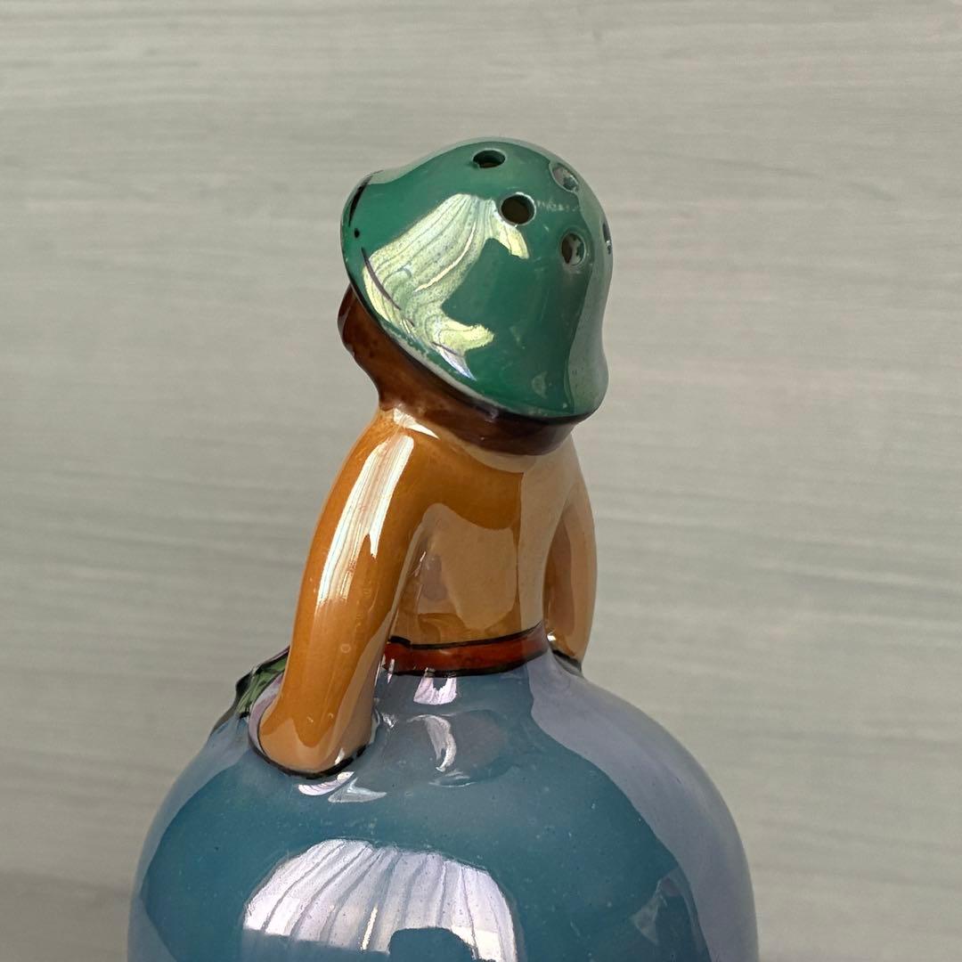 ラスター彩　パウダーシェーカー　置物　インテリア　年代物　骨董　ヴィンテージ