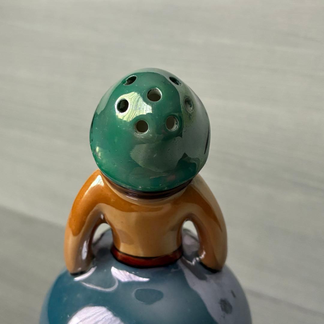 ラスター彩　パウダーシェーカー　置物　インテリア　年代物　骨董　ヴィンテージ