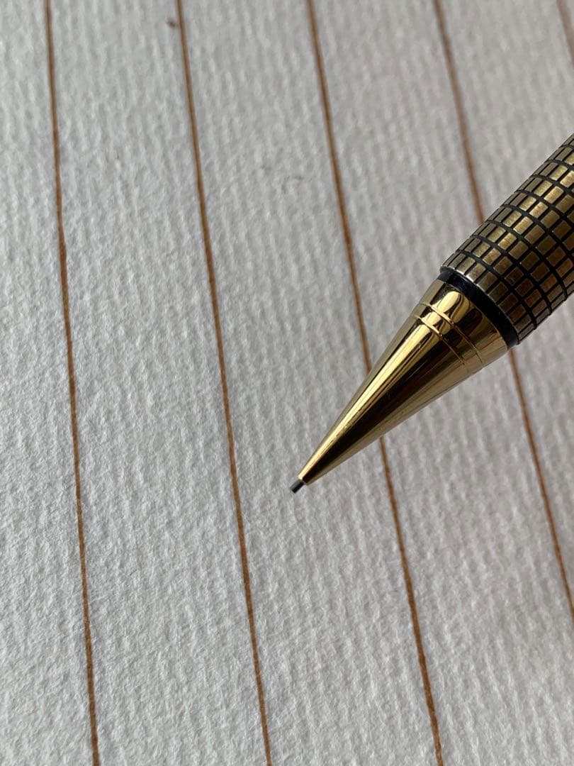 希少品 セーラー silver 蝕刻シャープペンシル