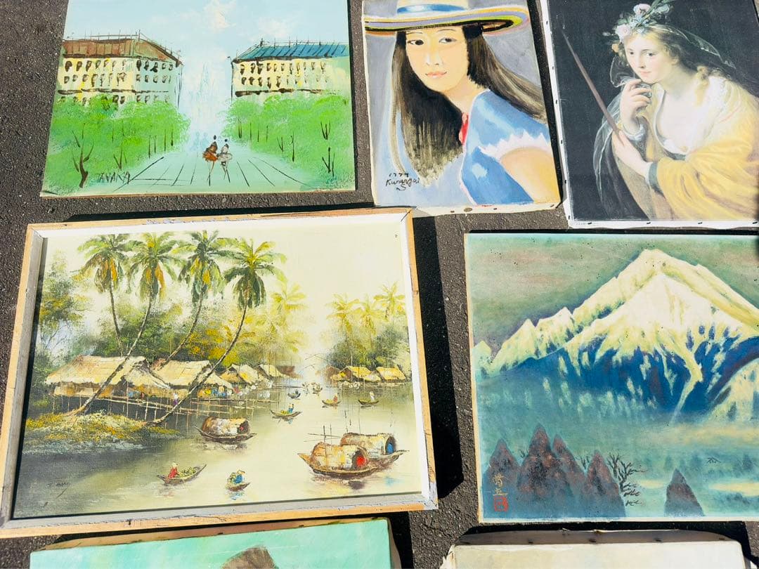 油絵 油彩　色々7枚セット