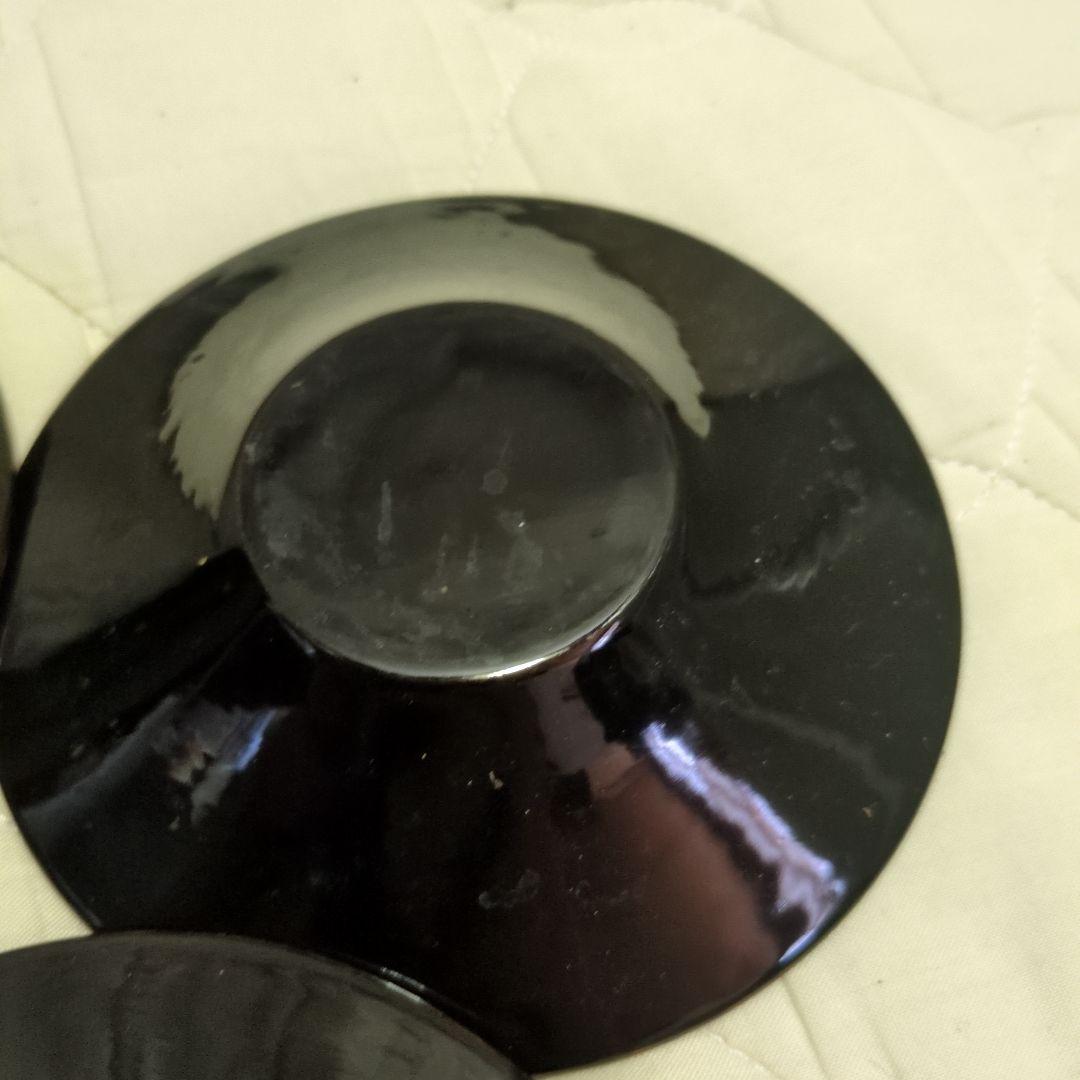 蔵出し　美品　津軽塗　茶托　５枚セット　12.5ｃｍ