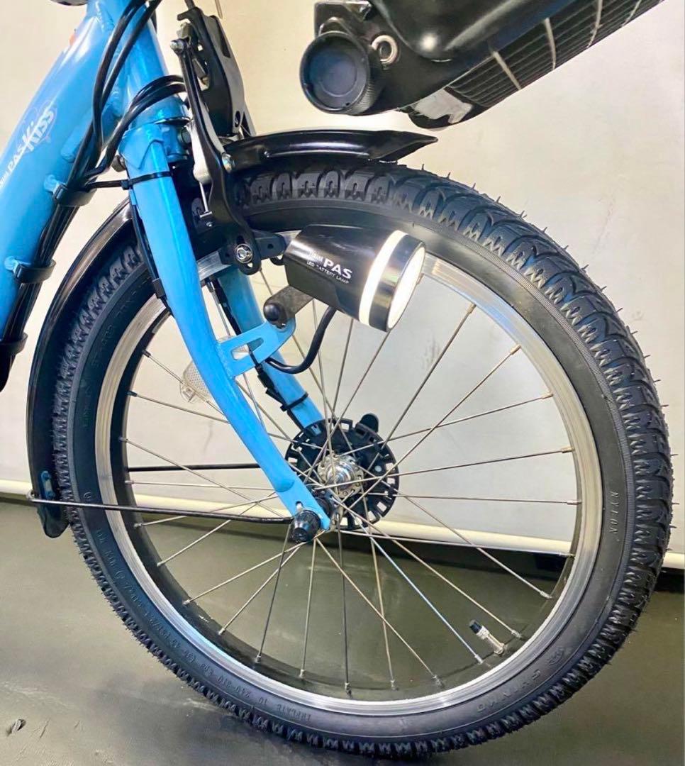 1年保証 新品部品多数　ヤマハ　パスキッス　20インチ　水色　電動アシスト自転車