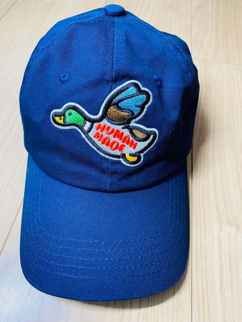 HUMAN MADE ダック刺繍 ネイビーキャップ