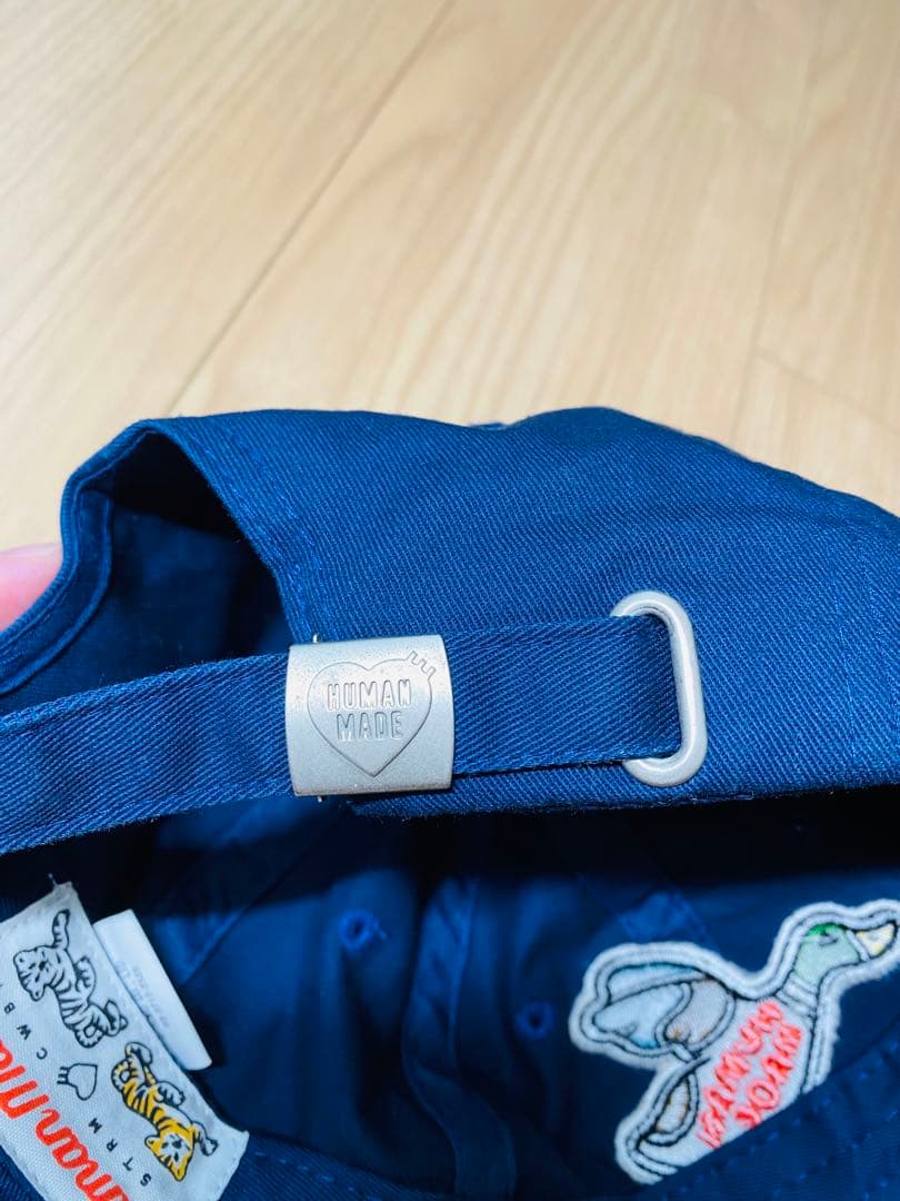 HUMAN MADE ダック刺繍 ネイビーキャップ