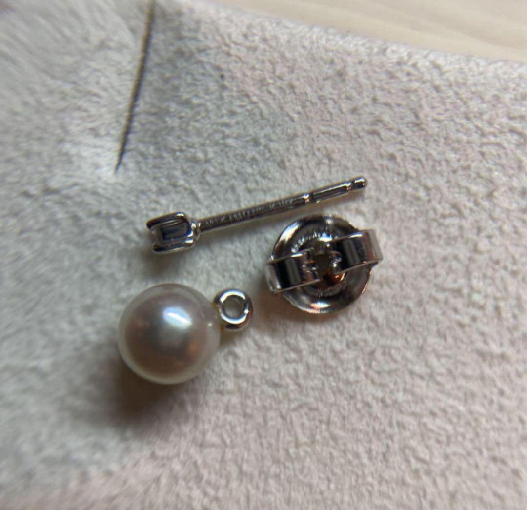☆Naoさま、専用☆MIKIMOTO ダイヤパールピアスk18☆２WAY可能品☆