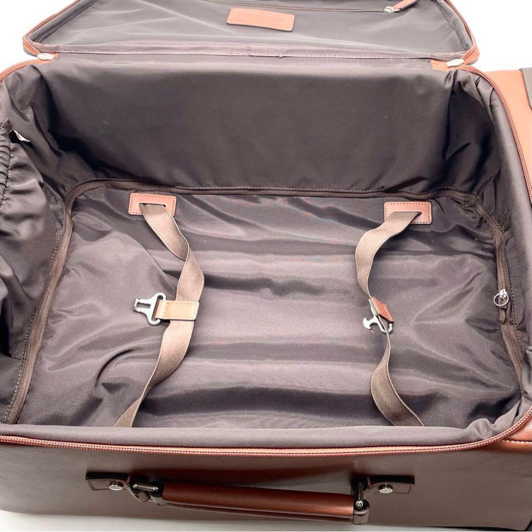 【極美品】コーチ キャリーケース レザー スーツケース 南京錠 ポーチ付 茶