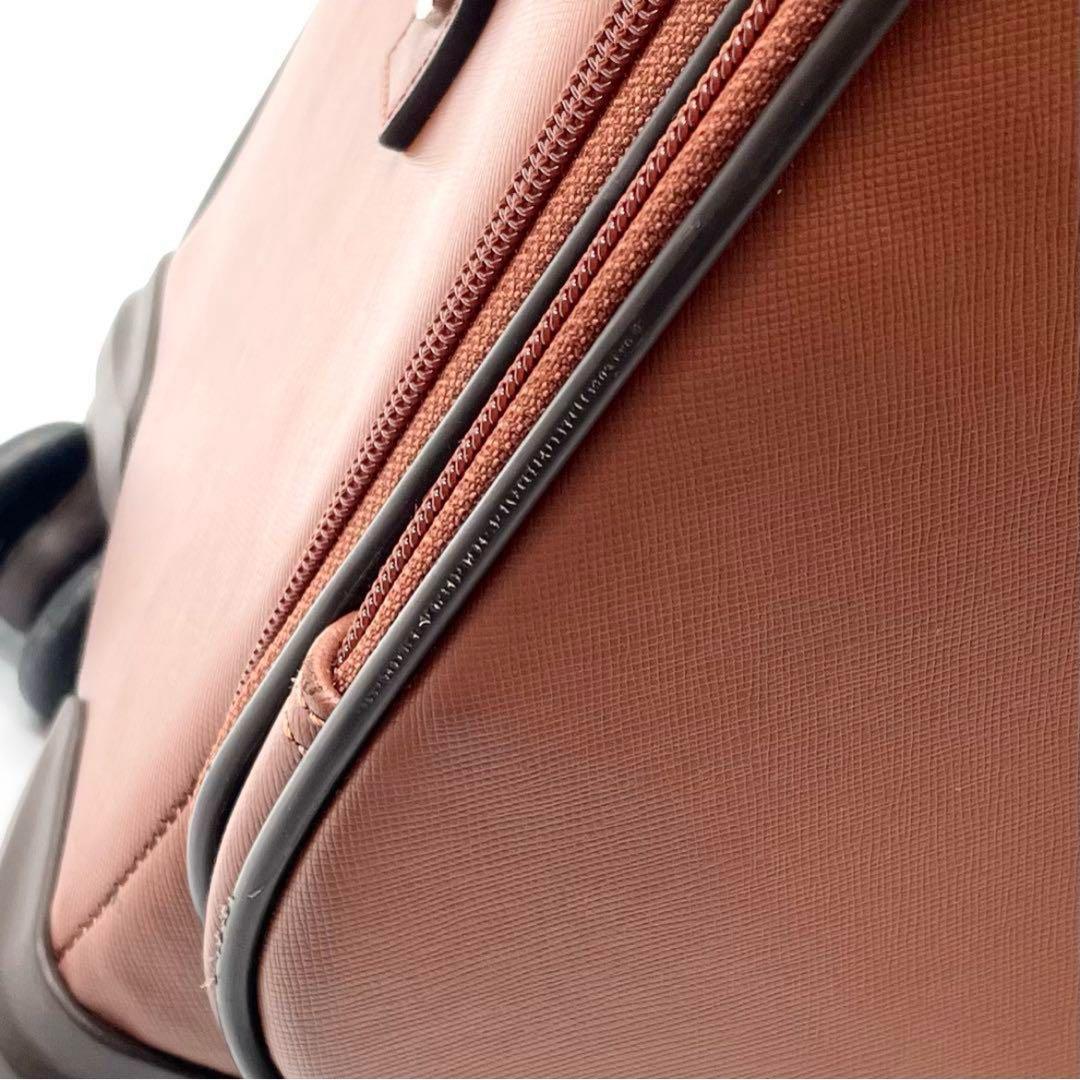 【極美品】コーチ キャリーケース レザー スーツケース 南京錠 ポーチ付 茶