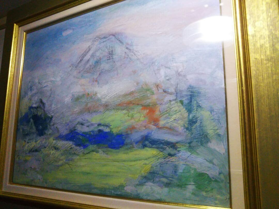 直筆油絵10号秀作です額縁付きます