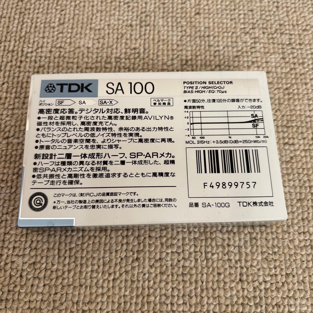 TDK SA100 未開封　１０個　外箱付き