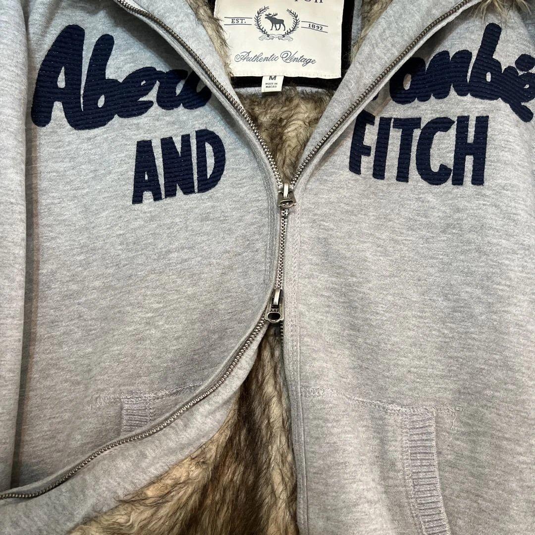 00s Abercrombie&Fitch アバクロ ファー パーカー y2k