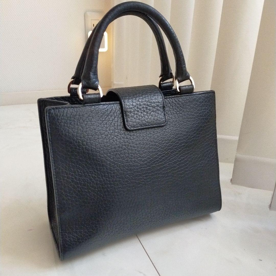 furlaフルラ フロー ショルダーバッグ 2way ブラック レザー