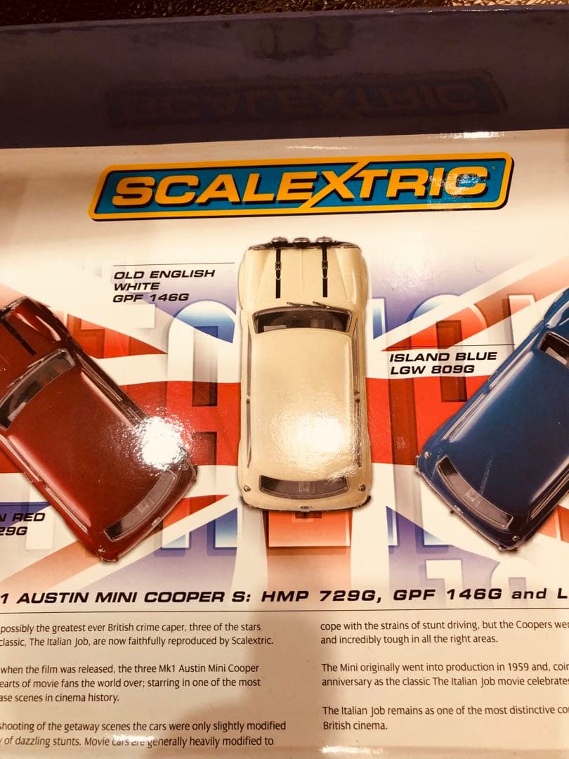 ぶーちゃんさん専用の映画「ミニミニ大作戦」の劇用車のスロットカー3台セット