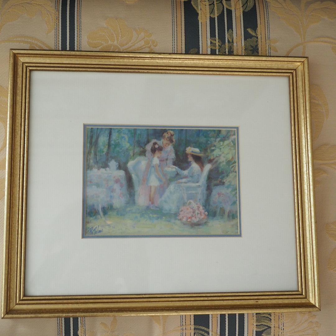 リチャード・トーランの絵画４点セット　ビクトリア時代の女性　新品・未使用送料無料