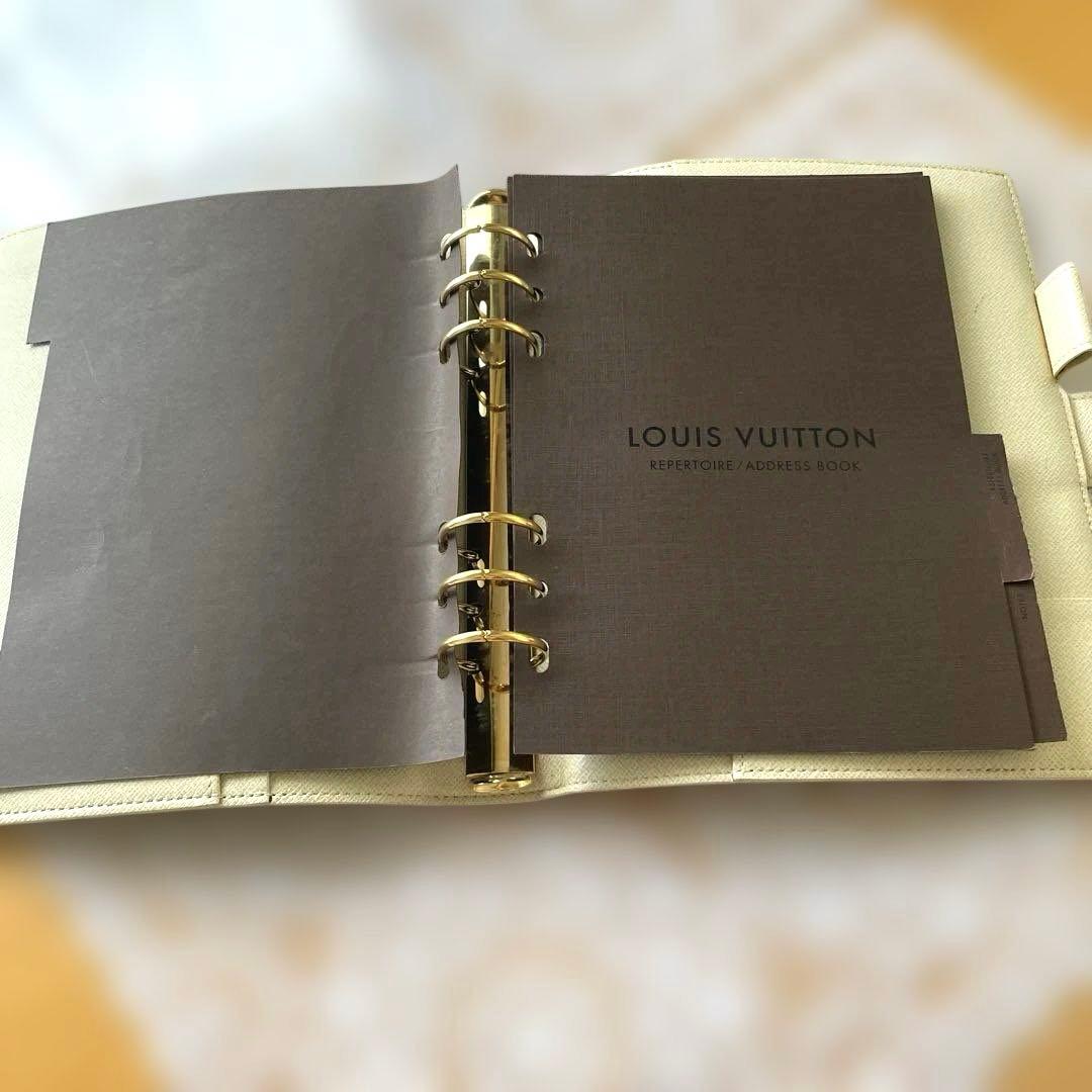 ルイヴィトン ダミエ アズール アジェンダ 手帳カバー スケジュール帳