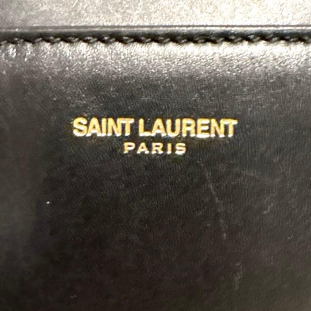 サンローラン クラシックダッフル6 2way ショルダーバッグ レザー ブラック