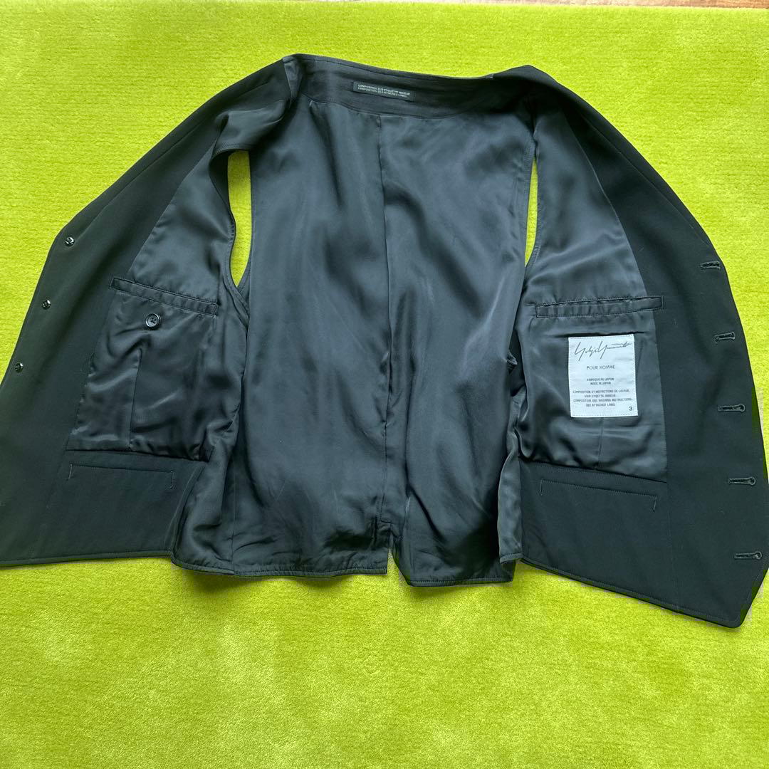 ヨウジヤマモトプールオム ブラック ベスト