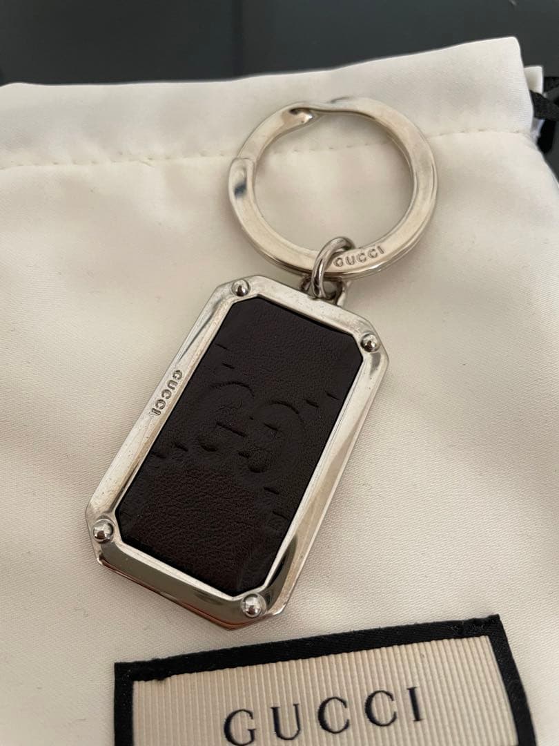 グッチ　GUCCI  キーリング　メタルフレームキーリング