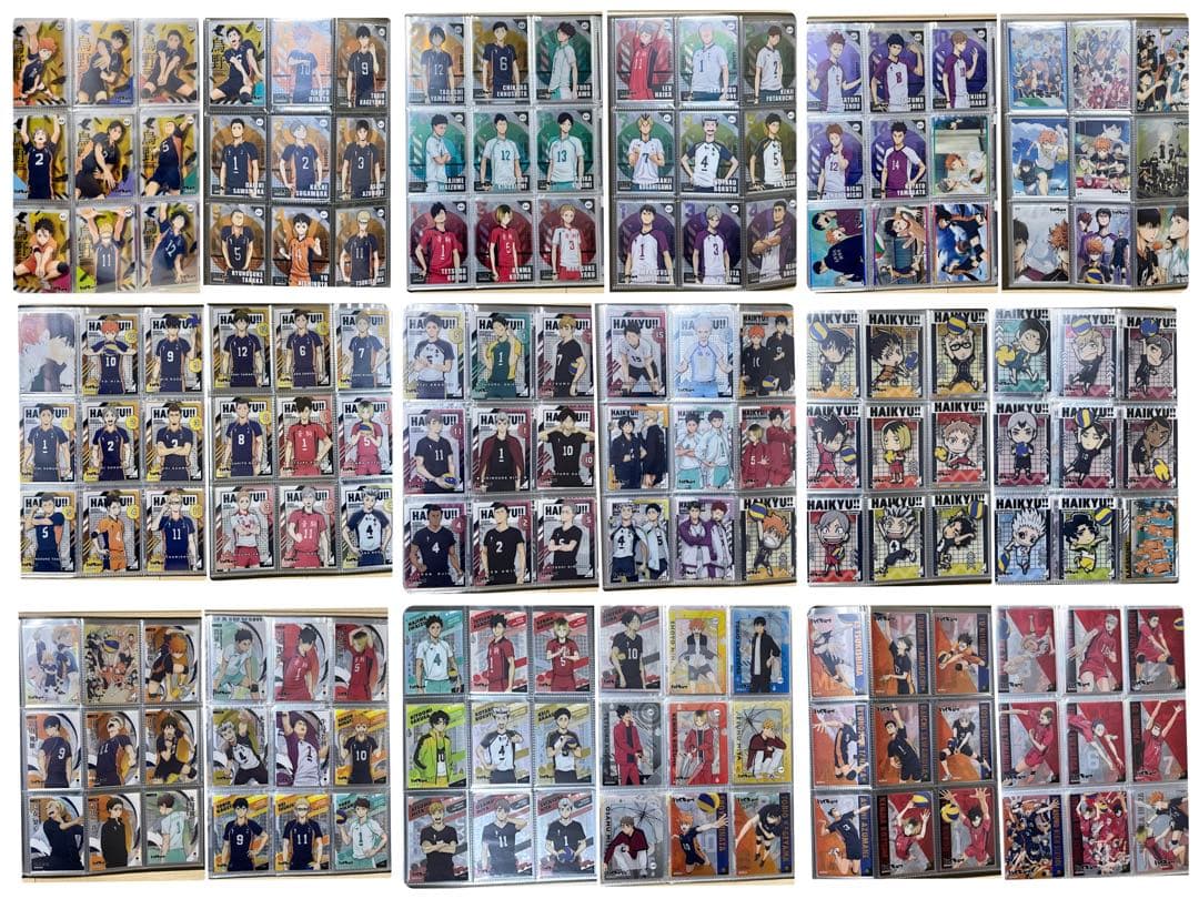 ハイキュー クリアカードコレクション1・2・3・4 全174種＋特典3枚 黒①
