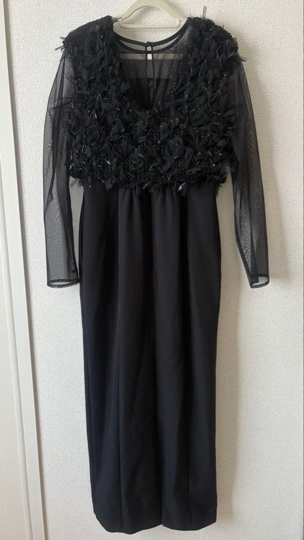 niana フリンジグリッターベストセットドレス