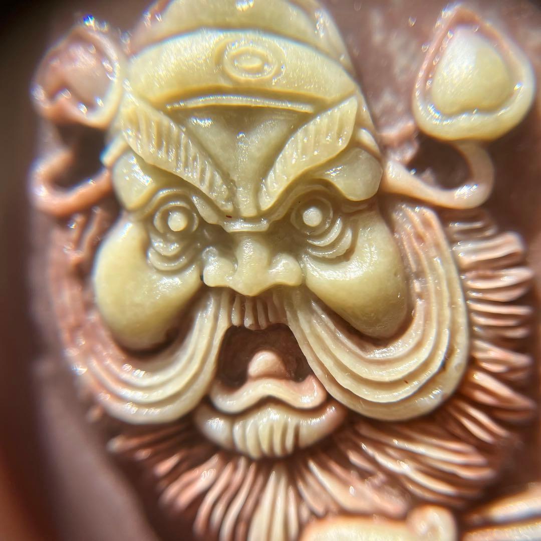 レア 天然石 パープル ローブジェイド 硬玉 ジェダイト 彫刻 魔除け 希少品