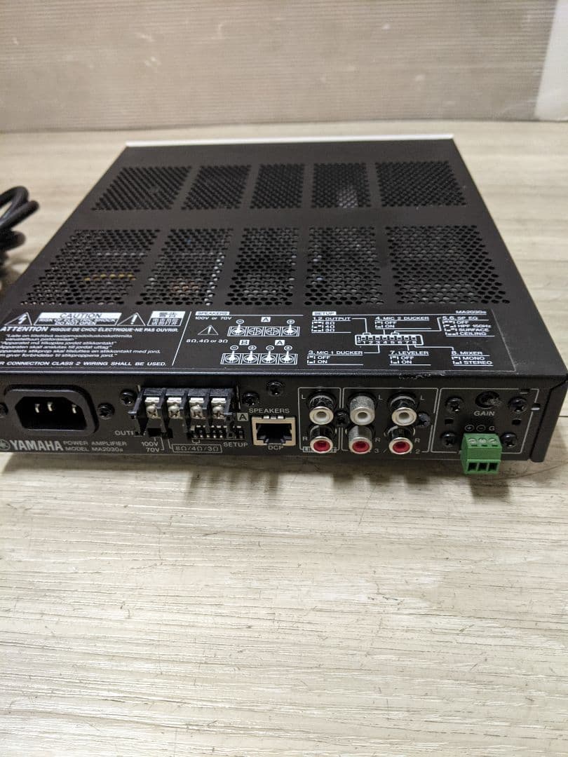 YAMAHA ヤマハ パワーアンプ MA2030a 業務用アンプ 30W