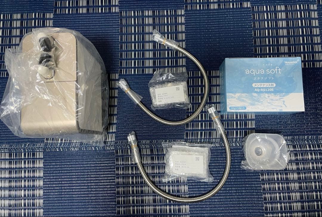 アクアソフト　アダプター　メンテナンス剤　セット　(シャワー用軟水器) 日本製